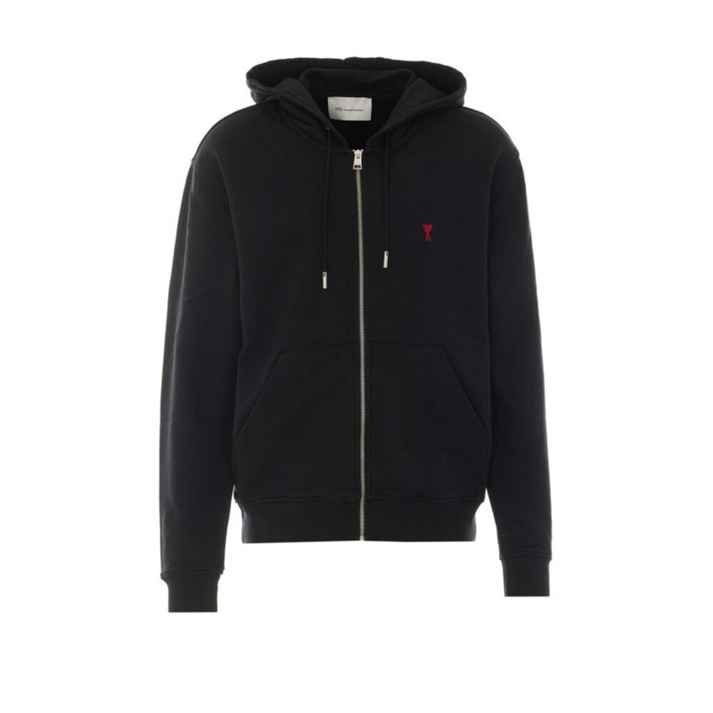 Ami   Alexandre Mattiussi Men Zip Up With Ami De Coeur Logo Hoodie
